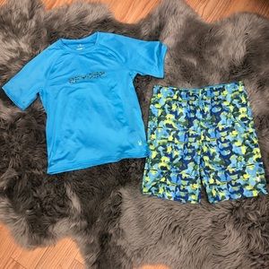 Spyder | Boyβs 2 Piece Blue Swim Set | Size XL